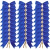 Micomon 50pcs 3-1/2 Inch Blue Satin Ribbon Bows with Twist