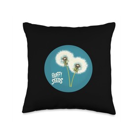 Awesome Dandelion Costume for Flower and Seeds Lovers Throw Pillow
