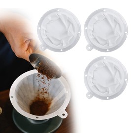 ZoeTekway Pack of 3 Nylon Sieve Fine Coffee Filter Fine Sieve Kitchen Wine Filter Nut Milk Bag Filter Cloth for Filters Soy Milk, Wine, Frying Fat and Juice (200 Mesh/300 Mesh/400 Mesh)