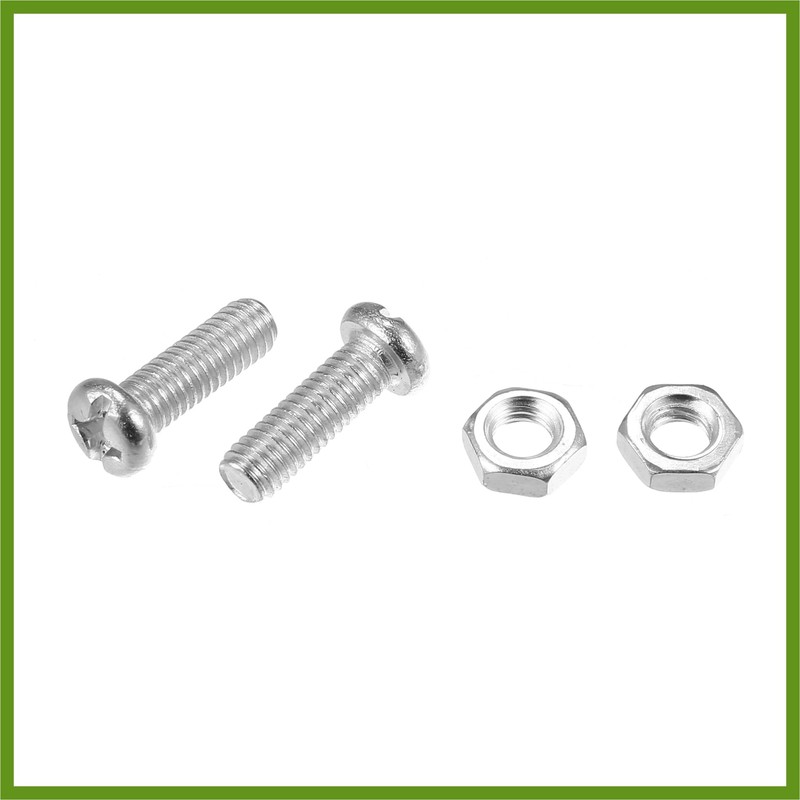 HOPESPANNER 1 Set Bling Car License Plate Fasteners Screws Caps