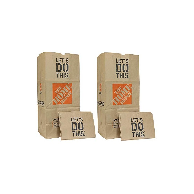Home Depot Heavy Duty Brown Paper 30 Gallon Lawn and