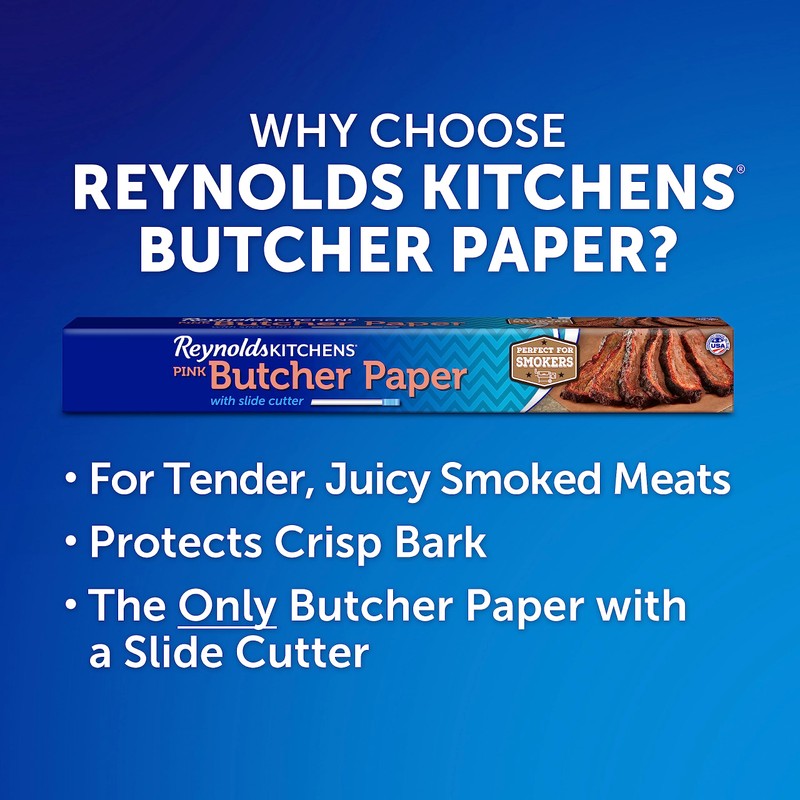 Reynolds Kitchens Butcher Paper for Smoking Meat with Slide Cutter,