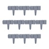 Relaxdays 10-Piece Border for Flower Beds, Stone Look, H x