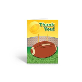 Stonehouse Collection | Football Theme | Custom Thank You Boxed Note Card |24 Personalizedcards & envelopes | Football Note Cards (Personalization)