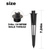 GOODSMANN 2PCS Metal Spikes Stakes Replacement 3/4 in -14 NPSM