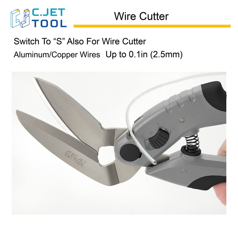C.JET TOOL 10" Heavy Duty Scissors, Carpet Cutter, Industrial Scissors,