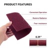 S SATC 6”×9” Maroon Scuff Pads, Pack of 20 Automotive