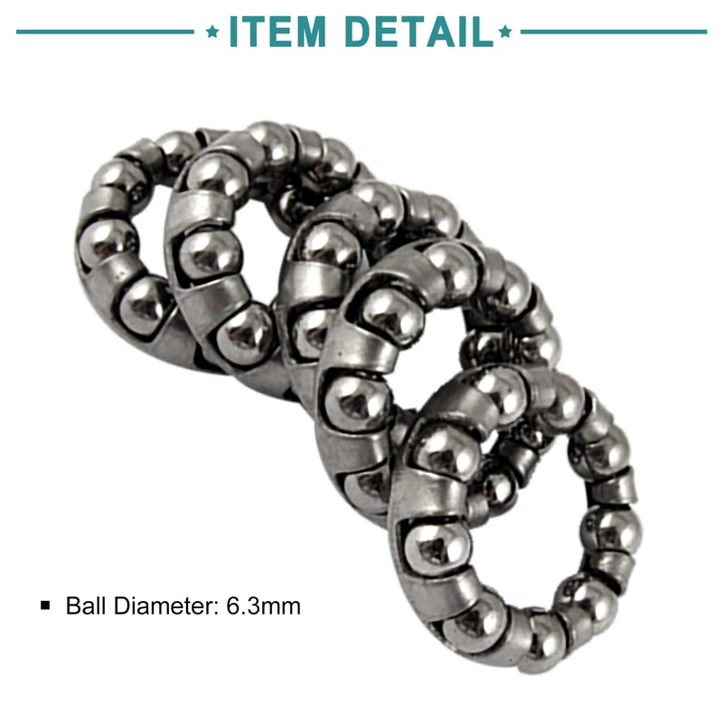 ACROPIX Bicycle Rear Wheel 9 Ball Bearing Replacement Silver Tone