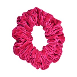 Hot Pink Jumbo Velvet Scrunchy