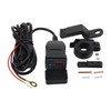 ABCERRSI Motorcycle USB Charger QC 3.0 Phone Charger Dual USB