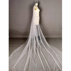 Dressica Shinny Bridal Shawl Veil, Champagne, Shawl, Veil for Wedding Dresses