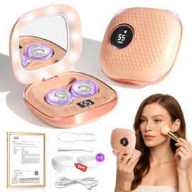 2025 Upgraded Ultrasonic Contact Lens Cleaner【50KHz Germany Super Motor】【Top1 Intelligent Chip-Smart Modes】 Gentle Cleaning & 99% Brightness, Portable Contact Lens Care Tools Home Travel (Chic Pink)