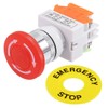 AC660V 10A - Interruptor de botón de parada de emergencia