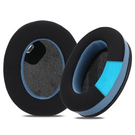 MC magic cushion Replacement Cooling-Gel Ear Pads for Sony WH-1000XM4,High-Density, Shock-Absorbing Foam,Ice Silk Fabric (Blue)