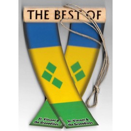SAINT VINCENT AND THE GRENADINES ST. VINCENT FLAG CARIBBEAN REAR VIEW MIRROR HANGING CAR FLAGS MINI BANNERS FOR INSIDE THE CAR UNITY FLAGZ™