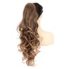 PORSMEER Ponytail with Clip, Claw Clip in Hair Extensions, Claw