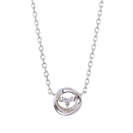 The Kiss SPD1415DM Diamond Women's Silver Necklace, Diamond