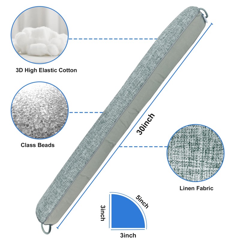 NABOWAN Weighted Door Draft Stopper - Triangular Gap Filler Blocks