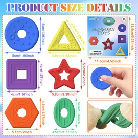DOWNDRIFT Fidget Toys Sensory Stones,6 Stück Stressabbau Spielzeug Sensorische Stone,Stressabbau Worry Stone,Sensory Stones,Anti Stress Spielzeug für Kinder Erwachsene Adhs Autismu