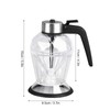 Honey Syrup Dispenser with Stand Multipurpose Honey Jar Clear Glass