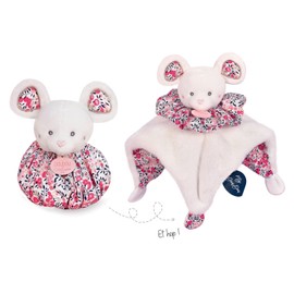 Doudou et Compagnie - DC3932 Soft Toy with Ball 25 cm White