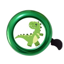 Satiskid Bike Bell for Kids, Cute Cartoon Bicycle Scooter Bells with Loud Sound, Handlebar Bell Horn Bike Accessories for Boys and Girls (Green)