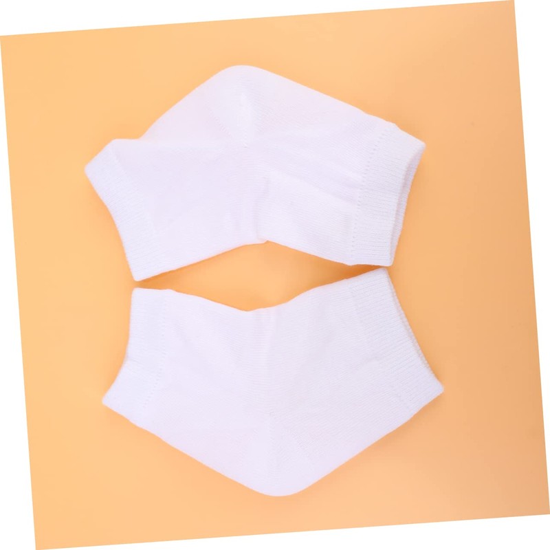 BIUDECO Moisturizing Gel Heel Socks Soft Ankle Socks Prevent Heel