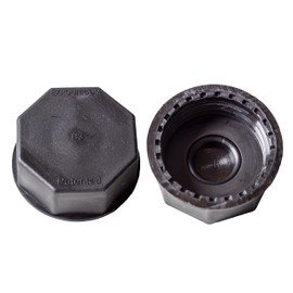 EZ-POUR Solid Base Cap Replacement Gas Tank Cap (Fine Thread) 2 PACK (B3)
