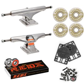 Independent Skateboard Trucks 159 Mid + 53mm Spitfire Burners Wheels, Bones Bearings
