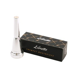 Libretto 3C Bullet Shape Trumpet Mouthpiece, Silver Plated, Compatible with C and B♭ Trumpets, Designed for Advanced Players