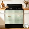 Oven Door Curtain Hook and Loop Straps Design Stove Skirt
