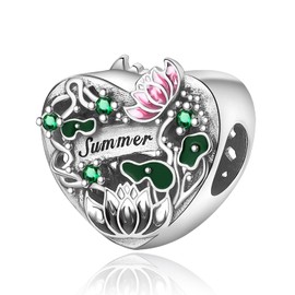 Symretie 925 Sterling Silver Charms and Pendants for Women’s Bracelets, Necklaces, Gifts, Turtle Ocean Charm, Silver