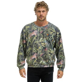 JUNGLE RELAXED CREW SWEATSHIRT - VINTAGE CHARCOAL - Size: S