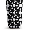 White Black Molecule Dot Minimalist Galaxy Spaceship Pattern Tote Bag