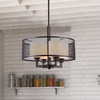 Chloe Lighting Martha Transitional 4 Light Rubbed Bronze Ceiling Pendant