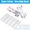 40PCS Strong Adhesive Cable Clips Clear, Premium Wire Holders for