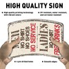 QYAYIK Tin Bar Sign 12 x 8 Inch - Men,