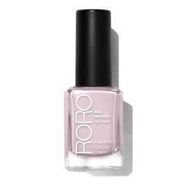 roro AHA Infused 21+ Free Nail Polish - Chip-Resistant High-Impact Nail Color Lacquer Made in the USA, Vegan/Cruelty-Free, Gluten-Free, Pinky Promise, Light Pastel Pink, .4Fl Oz/12mL