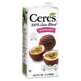 Ceres 100% All Natural Pure Fruit Juice Blend, Passion Fruit - Gluten Free, Rich in Vitamin C, No Added Sugar or Preservatives, Cholesterol Free - 33.8 FL OZ (Pack of 6)