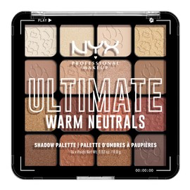 Nyx Professional Makeup, Paleta De Sombras, Ultimate Shadow Palette, Tono Warm Neutrals 13G
