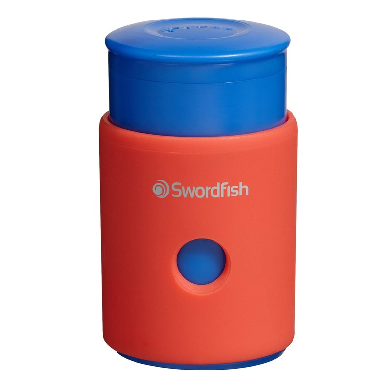 Swordfish ‘Click Click’ Pencil Sharpener with Mess-Free Canister [Pack of