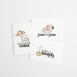 Ellen Hutson, Essentials by Ellen, Beach Day Stamp & Die Set Combo, Card Making, Stamping, Papercrafts, Die Cutting, Scrapbooking, DIY, Beach, Summer