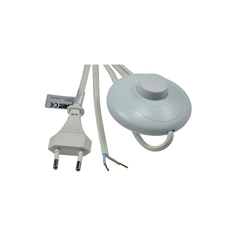Cable with Foot Switch 2 m for Lamps Euro Devices