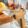Portable Picnic Table Wooden Folding Table with Glass Stand Easy