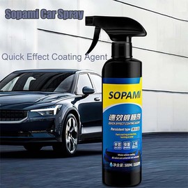 NYYQYYN Sopami Car Coating Spray, Sopami Quick Effect Coating Agent, Polish Spray Waterless Wash Wax, 16.9 fl.oz - 500ml (1 Set)