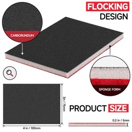 Shineboc 20 Pcs Grit Sanding Sponge Set,2500 Grit Flexible Foam Filled Sanding Pad,Wet And Dry Blocks Sandpapers Sheets for Wood & Metal,Railings,Furniture Polishing