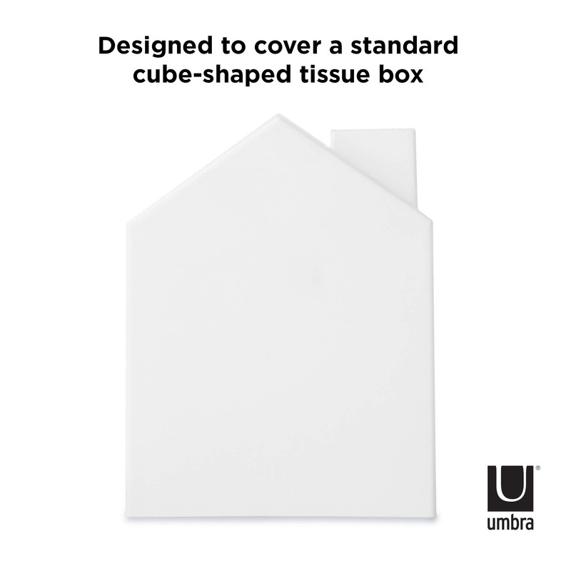 Umbra Casa Tissue Box Cover, White