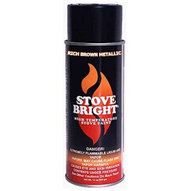 Stove Bright High Temp Paint - Rich Brown Metallic