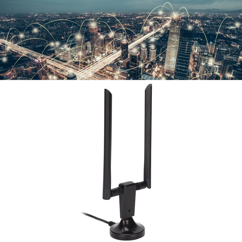 WiFi Adapter Dual 5Dbi Antenna 802.11ac 5G 2.4G USB3.0 1200Mbps