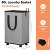SpaceTrove SpaceTrove Laundry Basket with Wheels, Collapsible Laundry Baskets, Laundry